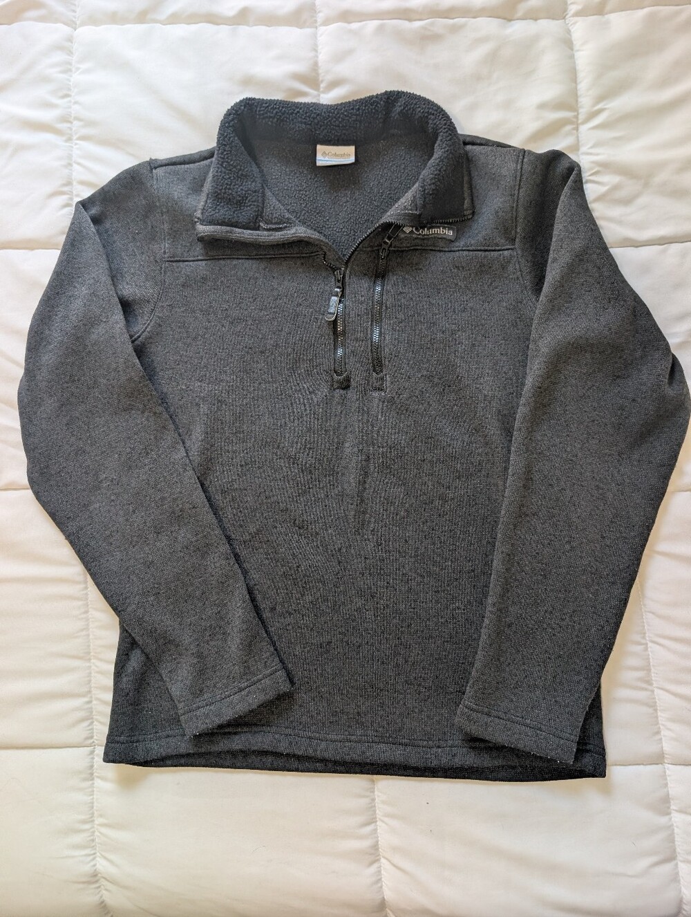 Columbia Men's Gray Half-Zip Fleece Pullover